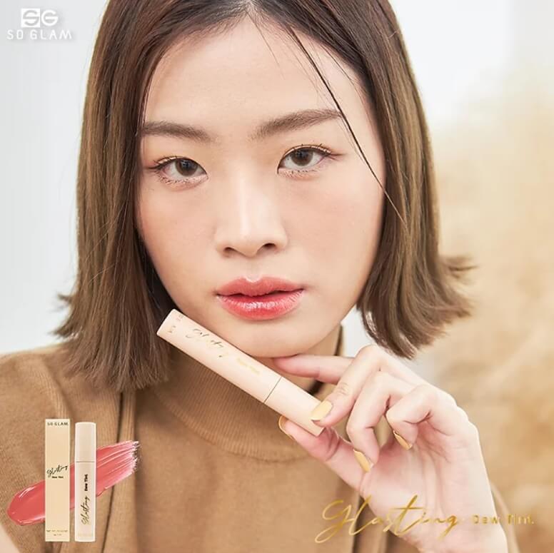 So Glam,Glasting Dew Tint,So Glam Glasting Dew Tint,101 Semi Apricot,ลิปสติก,ลิปทินท์